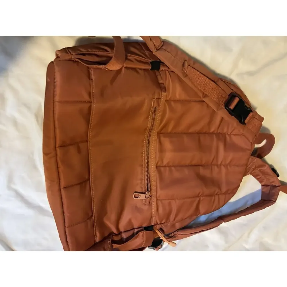 STATE LORIMER Baby BACKPACK SIENNA Adjustable, Zipper, Insulated Bottle EUC